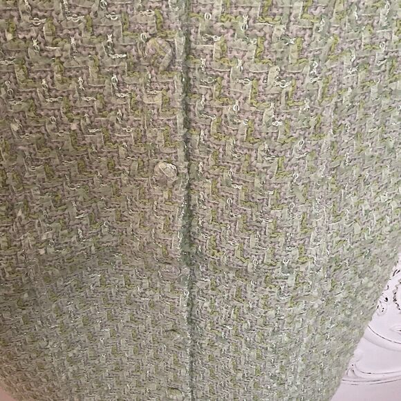 Rumored Notting Hill Mini Dress Green Short Sleeves Button Front 8 NWT - Picture 8 of 13